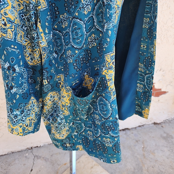 Medium Women House of Harlow 1960 REVOLVE kimono open jacket boho print - Picture 9 of 16